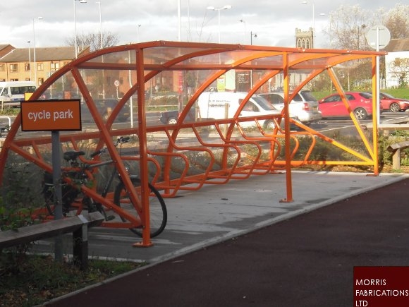 Cycle rack.