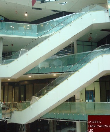 Atrium screen printed glass.