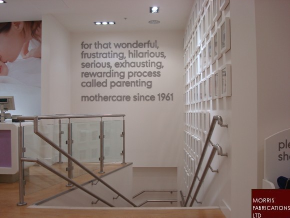 stainless steel balustrade.