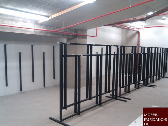 Cycle racks.