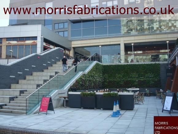 Frameless glass balustrade.