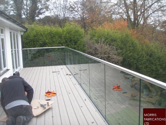 Frameless glass balustrade.