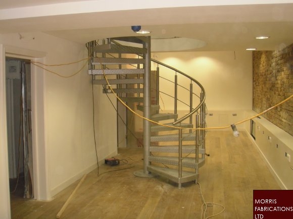 Photo of spiral staircase.