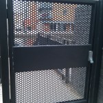 Steel fire escape door