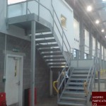 Galvanised steel stairs