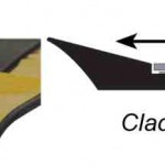 Gasket for stainelss steel cladding