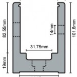 Aluminium U-channel