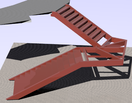 3D stairs image