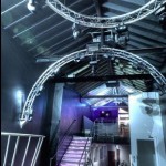 Steelwork, staircase and podium