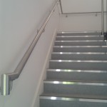 Stainless steel wall rail