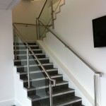 Stainless steel balustrade and wall rail