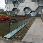Frameless glass balustrade at Coventry University