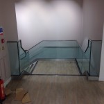 New customer staircase with frameless glass balustrade