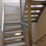 Galvanised steel town house staircase