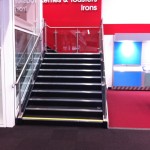 Feature staircase stainless steel balutrade