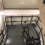 Powder coated stair balustrade